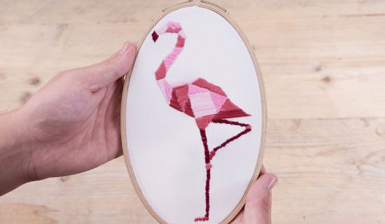 Flamingo sticken Anleitung