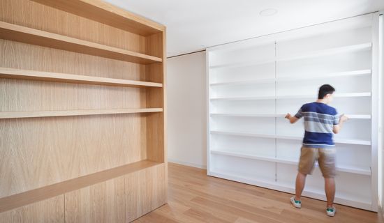 Verschiebbare Regale