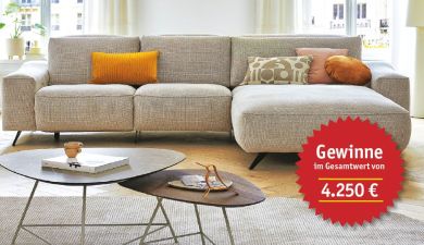Polstermöbel in Wohnzimmerambiente