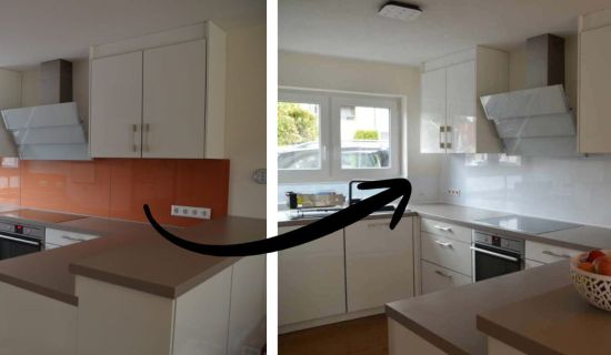 Küche vor und nach der Umgestaltung