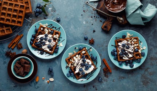 Weihnachtliche Waffeln