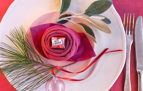 Rose aus Serviette falten