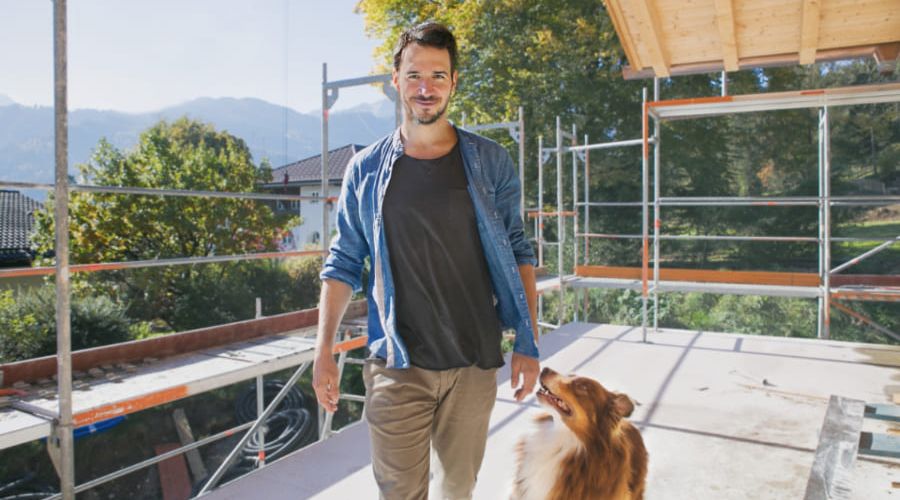 Felix Neureuther mit Hund
