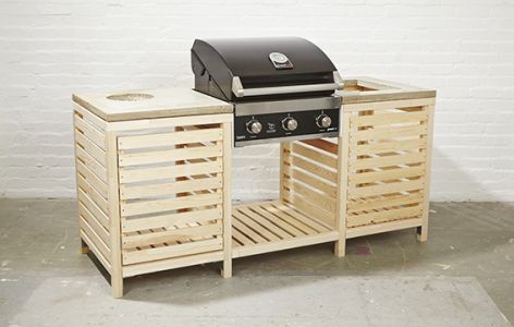 Grillstation Bauanleitung aus Holz