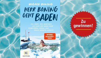 Buchtitel - Herr Boning geht baden von Wigald Boning