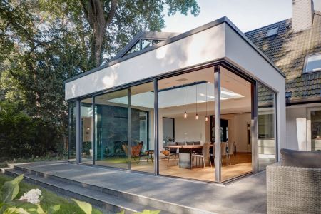 Glasanbau Haus glasfront