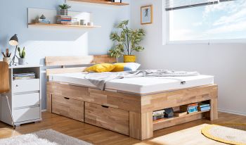 Bett mit großem Bettkasten