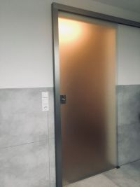 Blickdichte Glastür