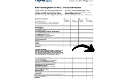 Checkliste Gebrauchimmobilie teaser