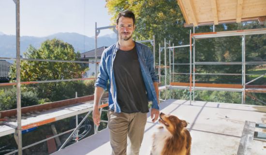 Felix Neureuther mit Hund