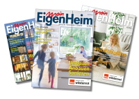 Die drei letzten Titelblätter von Mein EigenHeim Ausgaben 1/2026, 4/2025 und 3/2025
