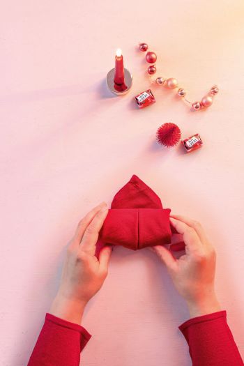 Serviette falten Schritt 4