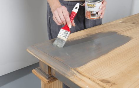 Tisch lackieren mit Lasur