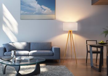 Gemütliches indirektes Licht im Wohnzimmer