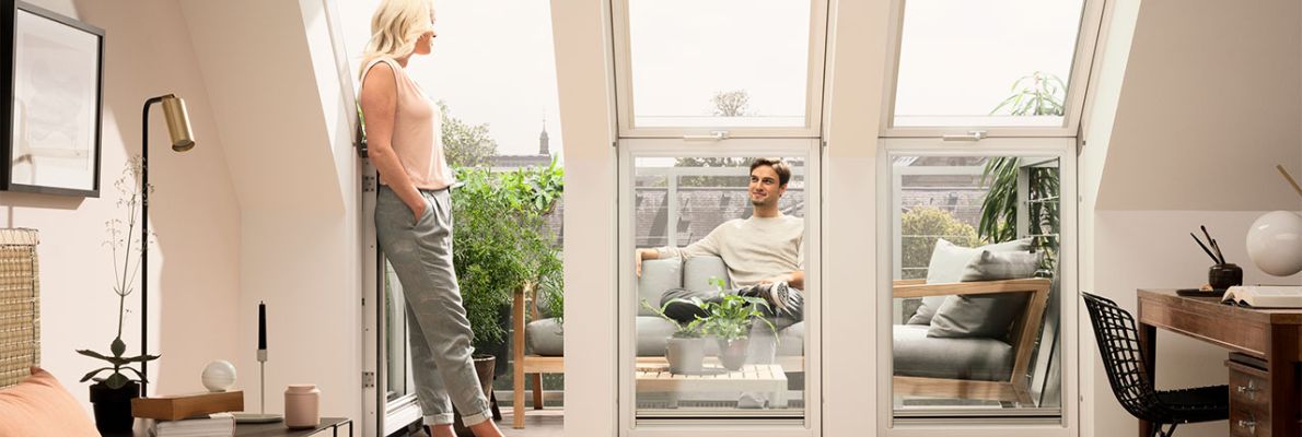 Dachgeschoss-Grundriss: Dachfenster als Balkon