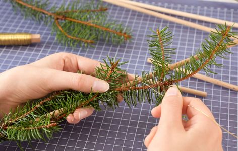 wand tannenbaum basteln