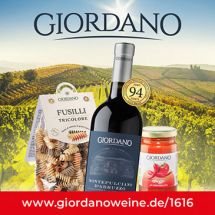Anzeige der Firma Giordano für Weine