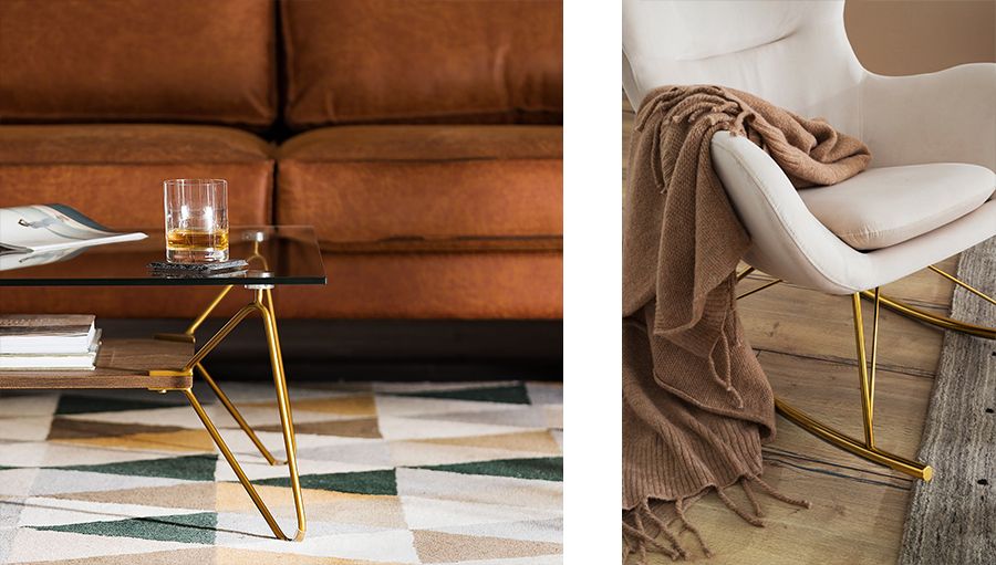 einrichten mit gold details