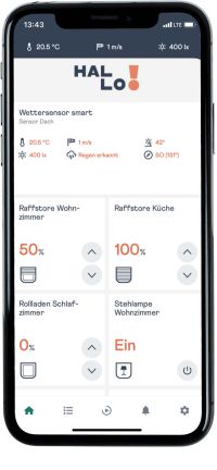 App für elektrischen Rollladen