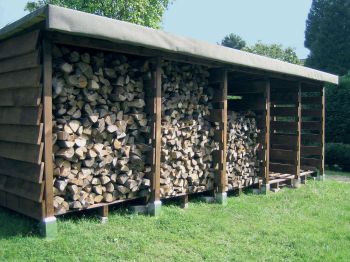 holzlager selber bauen anleitung brennholzlager kaminholz unterstand holz