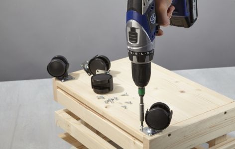 Stapelbox auf Rollen