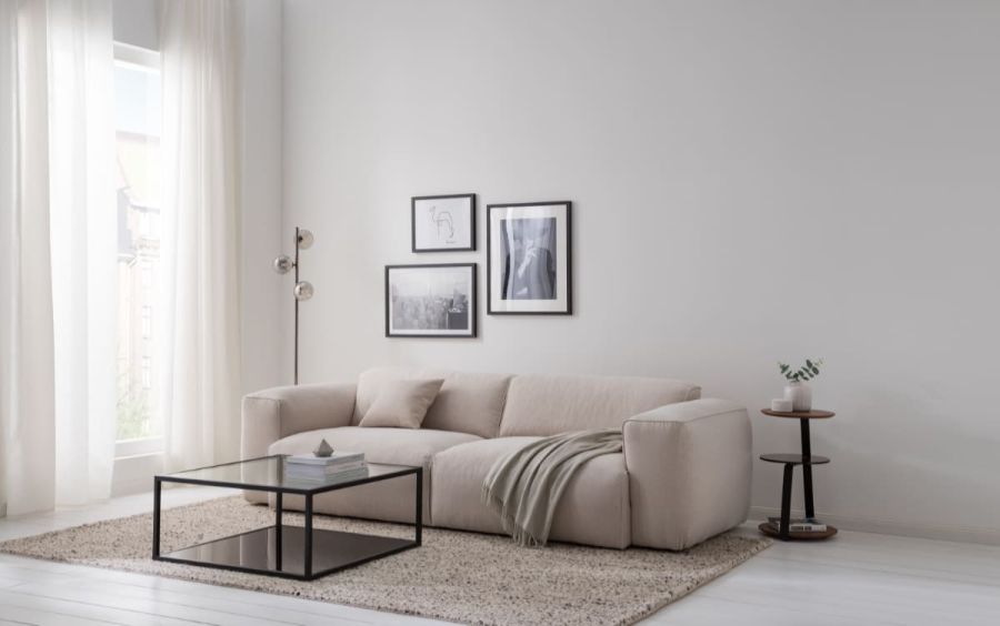 Minimalistisches Wohnzimmer