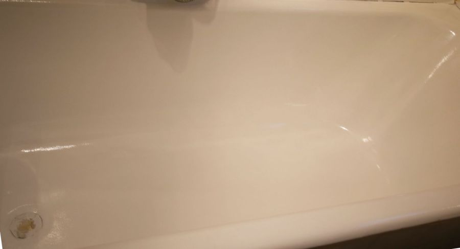 Badewanne gestrichen