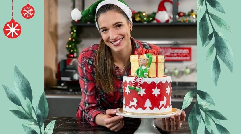 Sally Özcan mit Torte