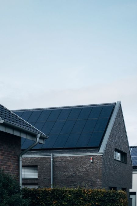 PV Anlage auf Stadthaus