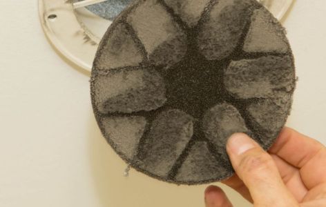 schmutziger Filter Lüftungsanlage