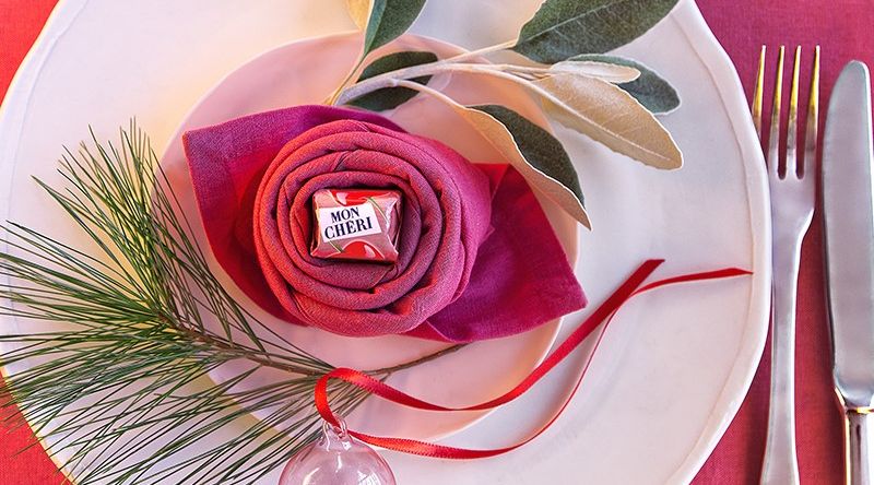 Rose aus Serviette falten