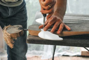 Holzengel basteln bauen zusammenfügen