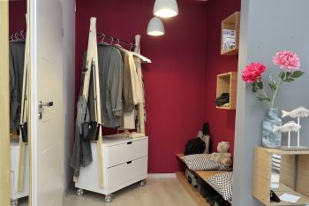 Garderobe auf Rollen