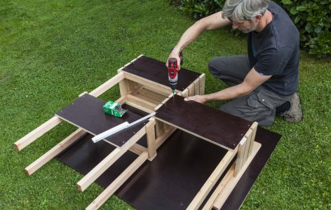 Hochbeet verschrauben