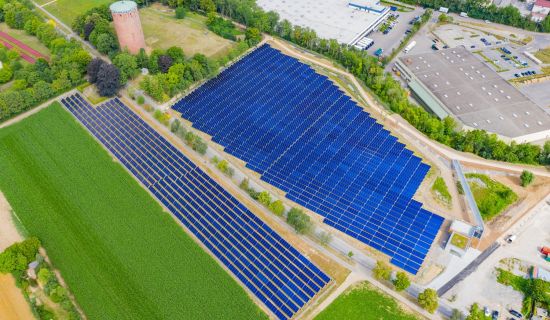 Solarfeld Ludwigsburg Solarthermiefeld