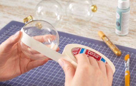 Weihnachtskugeln Glas Tesa