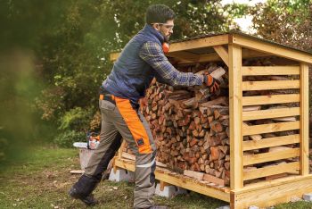 Holzunterstand selber bauen Anleitung