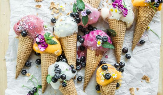 Verschiedene Eissorten