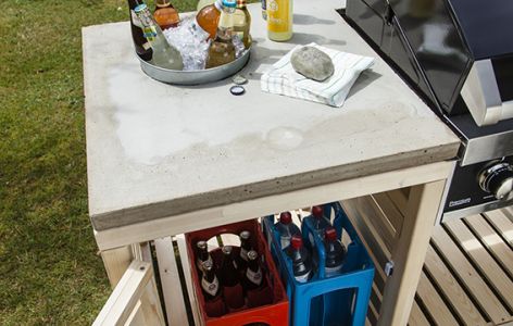 Getränkekühler für Grillstation