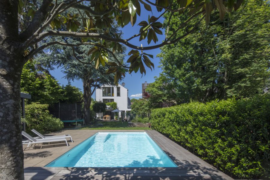 Pool im Reihenhausgarten