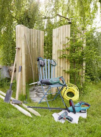 Gartendusche_bauen_Material