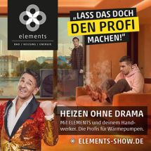 Anzeige der Firma elements für Wärmepumpen