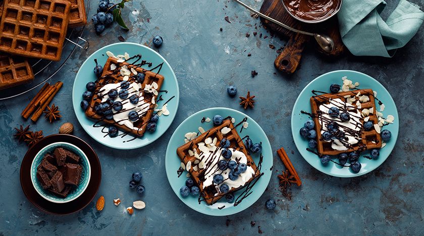 Weihnachtliche Waffeln