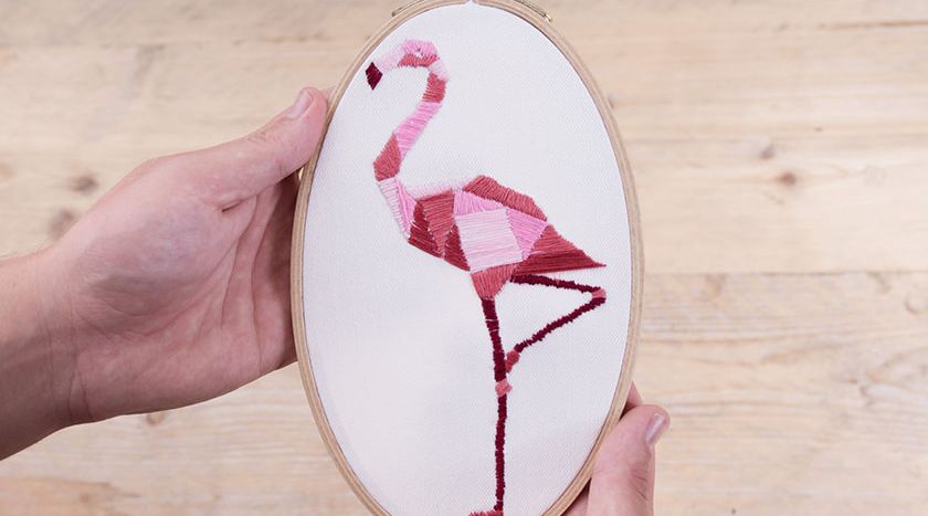 Flamingo sticken Anleitung