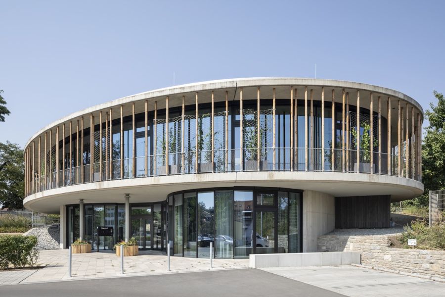 Umweltstation Würzburg aus Recyclingbeton