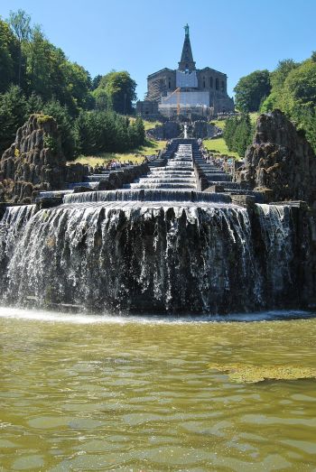 Wasserspiele im Bergpark Wilhelmshöhe in Kassel