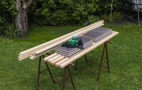Hochbeet aus Holz Teile