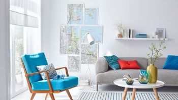 Wandbild Stadtplan-Collage