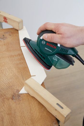 Designerlampe Kanten glätten