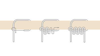 Knoten für Aufbau Beamerleinwand